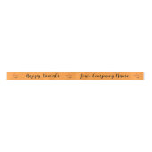 Personalized Diya Diwali Gift Wrap Satin Ribbon Satijnen Lint (Voorkant)