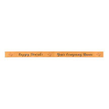 Personalized Diya Diwali Gift Wrap Satin Ribbon