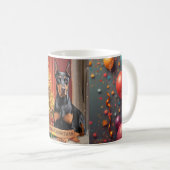 Personalized Doberman Pinscher Christmas Mug – Cus Koffiemok (Voorkant rechts)