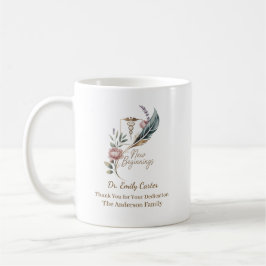 Personalized Doctor Appreciation New Beginnings Koffiemok