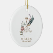 Personalized Doctor Graduation New Beginnings Keramisch Ornament (Rechts)