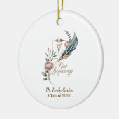 Personalized Doctor Graduation New Beginnings Keramisch Ornament (Links)