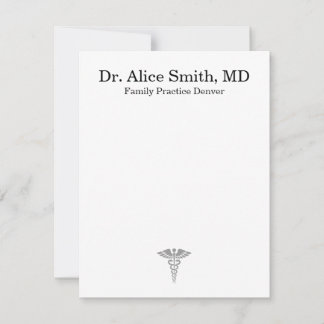 Personalized Doctor Note Cards Notitiekaartje