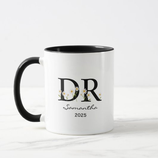 Personalized doctoral mug, customized doctoral mug mok (Links)