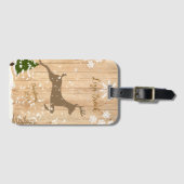 Personalized doe Christmas bauble Bagagelabel (Voorkant (horizontaal))