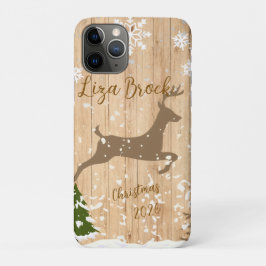 Personalized doe Christmas bauble Case-Mate iPhone Case