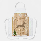 Personalized doe Christmas bauble Schort (Voorkant)