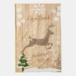 Personalized doe Christmas bauble Theedoek