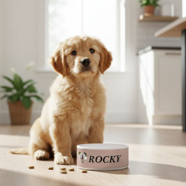 Personalized dog bowl with pet photo + name    voerbakje