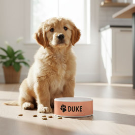 Personalized dog bowl with pet's name  voerbakje