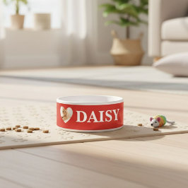 Personalized dog bowl with pet's photo + name Pers Voerbakje