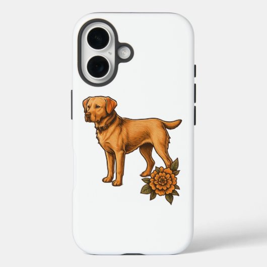 Personalized dog breed phone case for iPhone (Achterkant)