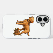 Personalized dog breed phone case for iPhone (Achterkant (horizontaal))