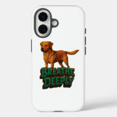 Personalized dog breed phone case for iPhone (Achterkant)