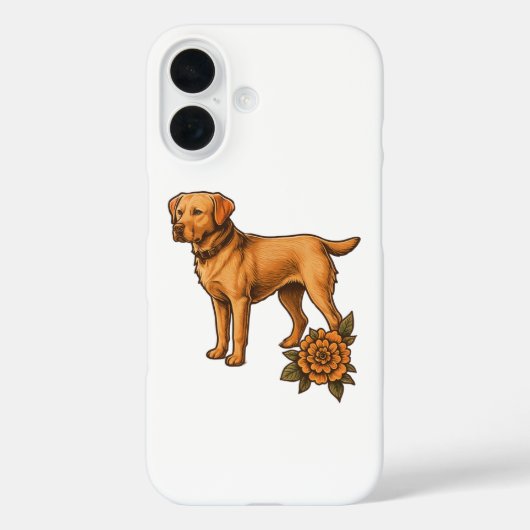 Personalized dog breed phone case for iPhone (Achterkant)