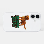 Personalized dog breed phone case for iPhone iPhone 16 Hoesje (Achterkant horizontaal)
