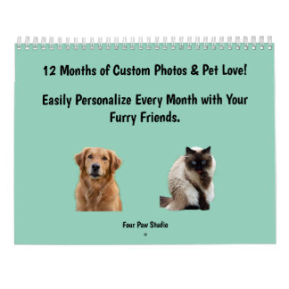 Personalized Dog & Cat 2026 Pet Calendar Kalender