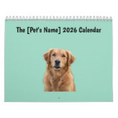 Personalized Dog & Cat 2026 Pet Calendar Kalender (Hoes)