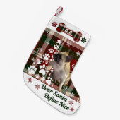 Personalized Dog, Cat, Animal Christmas Stocking Kleine Kerstsok (Voorkant (Hangend))
