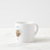 Personalized Dog Dad | Custom Pet Photo Heart  Espresso Kop (Voorkant rechts)