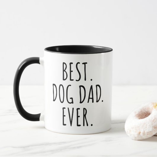 Personalized Dog Dad Mok (Met donut)