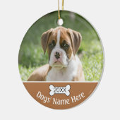 Personalized dog Dog Ornaments Keramisch Ornament (Links)