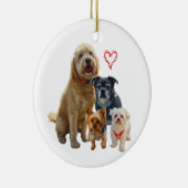 Personalized Dog Drawing Keramisch Ornament (Rechts)