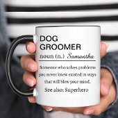 Personalized Dog Groomer Gift Definition Mug Funny Mok