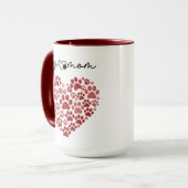 Personalized Dog Mom – Custom Name Mother’s Day Mok (Voorkant links)