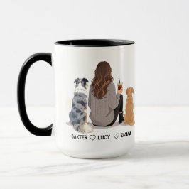Personalized Dog Mom – Custom Name Mother’s Day Mok