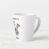 Personalized Dog Mom Latte Mug | Custom Gift Mok (Rechterhoek)