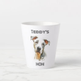 Personalized Dog Mom Latte Mug | Custom Gift Mok
