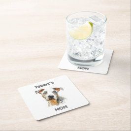 Personalized Dog Mom Paper Coaster | Custom Gift Kartonnen Onderzetters