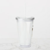 Personalized Dog Mom Photo Acrylic Tumbler  Acryl Drinkbeker (Rechts)