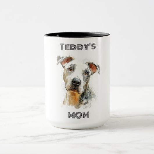 Personalized Dog Mom Photo Combo Mug | Custom Gift Mok (Midden)