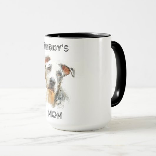 Personalized Dog Mom Photo Combo Mug | Custom Gift Mok (Voorkant rechts)