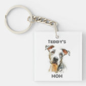 Personalized Dog Mom Photo Keychain | Custom Gift (voorkant)