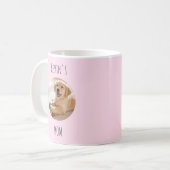 Personalized Dog Mom Photo Mug | Custom Gift Koffiemok (Voorkant links)