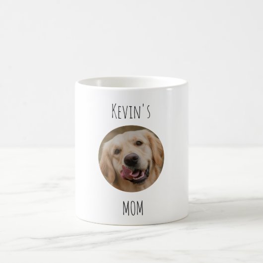 Personalized Dog Mom Photo Mug | Custom Gift Koffiemok (Center)