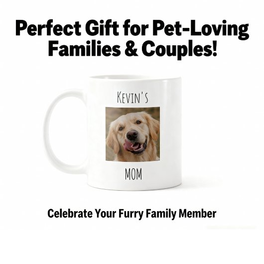 Personalized Dog Mom Photo Mug | Custom Gift Koffiemok