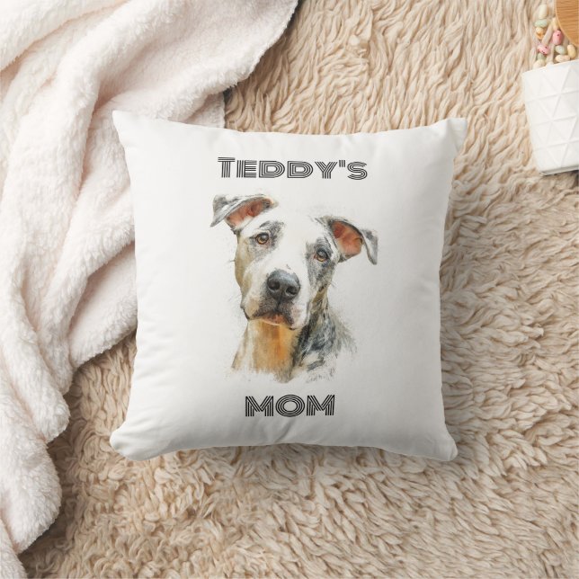 Personalized Dog Mom Photo Pillow | Custom Gift Kussen (Deken)