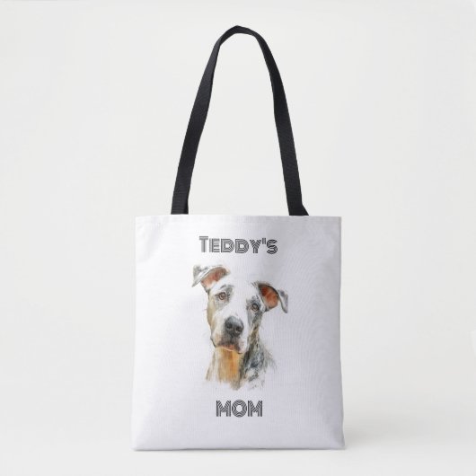 Personalized Dog Mom Photo Tote Bag | Custom Gift (Voorkant)