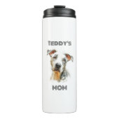 Personalized Dog Mom Thermal Tumbler | Custom Gift Thermosbeker (Voorkant)