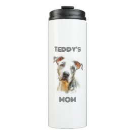 Personalized Dog Mom Thermal Tumbler | Custom Gift Thermosbeker