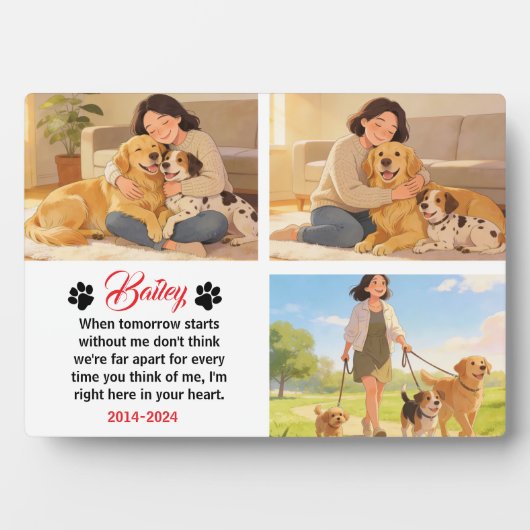 Personalized Dog Mom with Custom Name | Happy  Fotoplaat (voorkant)