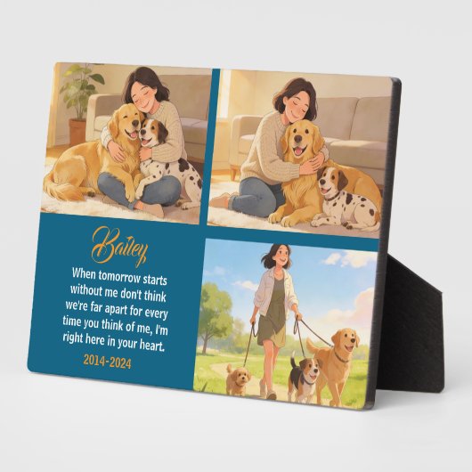 Personalized Dog Mom with Custom Name | Happy  Fotoplaat (Zijkant)