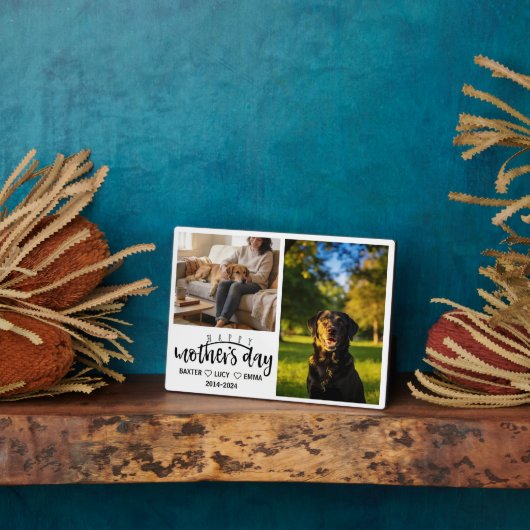 Personalized Dog Mom with Custom Name | Happy  Fotoplaat (Zijkant)