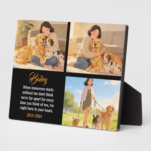 Personalized Dog Mom with Custom Name | Happy  Fotoplaat (Zijkant)