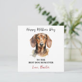 Personalized Dog Name – Happy Mother’s Day  Kaart (Staand voorkant)
