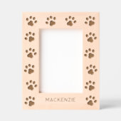 Personalized Dog Name Paw Prints Gegraveerde Lijstjes (Voorkant)